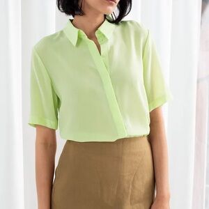 & Other Stories Silk Shirt size 4